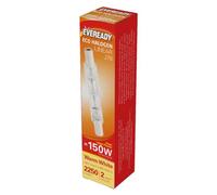 Eveready ECO Halogen 120W (150W Equivalent) Linear Light Bulb, Pack of 2, R7s, 150 W