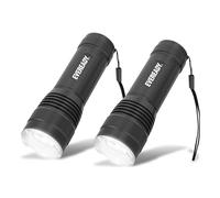 Energizer Eveready LED Torch, (2 Pack), Black, Super Bright Flashlight for Outdoors, Camping and Gifts (Batteries Included)