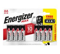 Eveready Energizer Max AA 4+4 Pack S10053