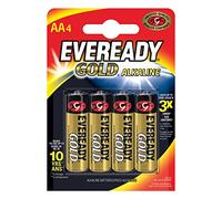 Energizer Eveready Gold 635267 Alkaline AA Mignon/LR6 Batteries Pack of 4 Chrome