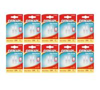Eveready G4 Halogen Light Bulbs, 20W, 12V, 2-Pin Base, Clear Capsule, Warm White, Dimmable (20)