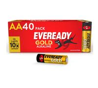 Eveready Gold by Energizer - AA Battery (40 Pack) - Bulk Double A Batteries - 1.5V Alkaline - Reliable Power For Every Day Devices - 100% Recyclable