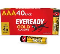 Eveready Gold Alkaline AAA Batteries 40 pack