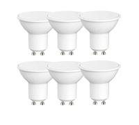 Eveready GU10 LED Bulb 345 Lumens Non-Dimmable Spotlight 4.7W Replaces 50W Warm White (3000k). Pack of 6 Bulbs.