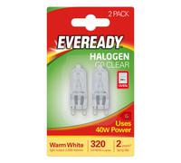 Eveready Halogen G9 Capsule 320Lm 40W 2800K (Warm White) Light Bulb - Pack Of 2