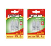 Eveready Halogen G9 Capsule 320Lm 40W 2800K (Warm White) Light Bulb - Pack Of 4
