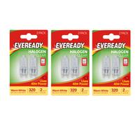 Eveready Halogen G9 Capsule 320Lm 40W 2800K (Warm White) Light Bulb - Pack Of 6