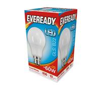 Eveready LED GLS Light Bulb Lamp BC B22 Push in Cool White 9.6w = 60w 820 Lumens Pack of 10