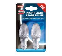 Eveready Night Light E14 Spare Bulbs Pack of 2 in Clear Eveready Clear
