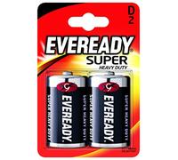 Eveready Heavy Duty D Zinc Battery, Pack of 2
