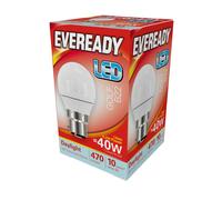 Eveready S13603 LED Golf Bulb 40w B22 (BC) 470lm 4.9W Daylight (Pack of 5)