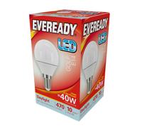 Eveready S13609 LED Golf Bulb 40w E14 (SES) 470lm 4.9W Daylight (Pack of 5)