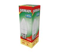 Eveready S13610 LED Candle Bulb 40w B22 (BC) 470lm 4.9W Warm White (Pack of 5)