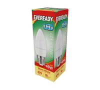 Eveready S13614 LED Candle Bulb 40w E27 (ES) 470lm 4.9W Warm White (Pack of 5)