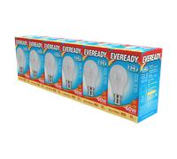 Eveready S29497 B22 BC GLS LED Bulb Opal 8.8W 806lm Warm White 3000K (5+1 Pack)