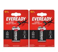 Eveready Super Heavy Duty 9V Zinc Battery, Pack Of 2
