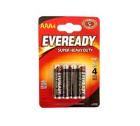 Eveready Super Heavy Duty AAA Zinc Batteries, 4 each