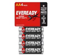 Eveready Super Heavy Duty Batteries, AA, 4-Count Value not found