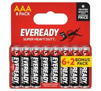 Eveready Super Heavy Duty Carbon Zinc AAA, 8 Pack
