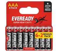 Eveready Super Heavy Duty Carbon Zinc AAA, 8 Pack