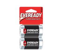 Eveready Super Heavy Duty D 1.5V Batteries - PACK 2 1 Pack