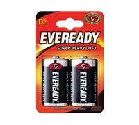 Eveready Super Heavy Duty Size D Batteries (2 Pack)