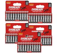 Eveready Zinc AAA Batteries - 50 Pack | 1.5V Long-Lasting Zinc Carbon Batteries for Everyday Use | Ideal for Low-Drain Devices Like Remote Controls, Clocks, Radios, Toys & Flashlights