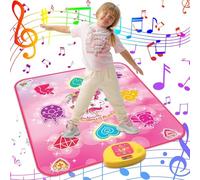 Evereden Dance Mat Toys Birthday Gifts for 3 4 5 6 7 8-12 Year Old Girls, Princess Theme Music Dance Pad with 7 Game Modes, Adjustable Volume, LED Light (Unicorn)