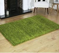 Everest 5cm shaggy Rugs for living room thick pile modern rugs for bedroom, kitchen, hallway, runner, kids' room, small to Large fluffy carpet, Lime Green 160x230cm