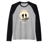 Everest Adventures 2025 Base Camp Trek Nepal Mountains Raglan Baseball Tee