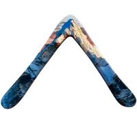 Everest Boomerang, Handcrafted Plywood Imported from Finland, Featuring Mount Everest Art, Durable and Lightweight Design