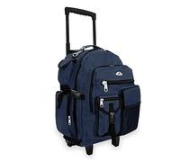 Everest Deluxe Wheeled Backpack, Navy, One Size, Deluxe Wheeled Backpack