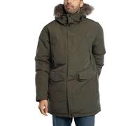 Everest Faux Fur Parka Jacket Army Khaki Green