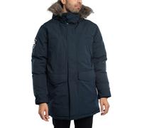 Superdry Men's Everest Faux Parka Jacket, Blue