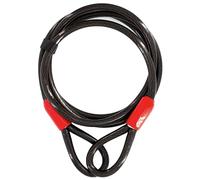Everest Fitness Universal Steel Cable with Eyelets 2m x 10mm Cable Lock Loop Wire Rope Sheathed Wire Rope Security Cable for Bicycle Trailer Bicycle Trailer Stop Cable