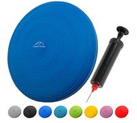 EVEREST FITNESS wobble cushion, air-filled, Ø 33 cm, air pump included | balance cushion, core stability disc, ball cushion, balance ball (dark blue)