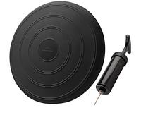 EVEREST FITNESS Wobble Cushion for Adults and Kids - 33cm Core Balance Disc Stability Trainer with Air Pump - Physio Air Cushions - Black