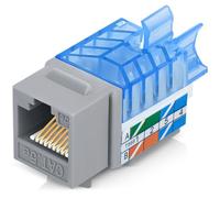 Everest Media Solutions 45 Angle Keystone Jack Cat5e Grey 50 Pcs