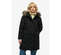 Everest Parka with Faux Fur Hood Black