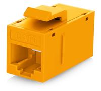 Everest RJ45 CAT6 Keystone Coupler in Yellow (6-Pack) - RJ45 & Cat6 Ethernet Keystone Jacks