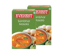 Everest Sambar Masala 100G Traditional And Authentic Flavour No Added Colours And Preservatives Product Of India Pack Of 2