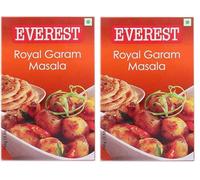 Everest Seasoning Spices Masala Powder - Curry Mix Masala Recipe Casserole Herbs - Aromatic & Enhances Flavor of Meal - Simplifies & Speeds Up Cooking Process (Pack of 2, Royal Garam Masala 100g)
