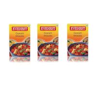 Everest Seasoning Spices Masala Powder - Curry Mix Masala Recipe Casserole Herbs - Aromatic & Enhances Flavor of Meal - Simplifies & Speeds Up Cooking Process (Pack of 3, Garam Masala 100g)
