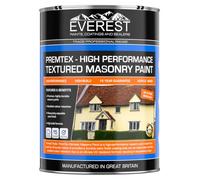 Everest Trade - PremTex Ultimate Fine Textured Masonry Paint - High Performance - Textured Finish (Pearl Grey, 5 Litre)