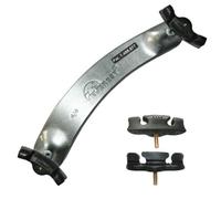Everest Violin Shoulder Rest 3/4-1/2 Size Titanium Silver