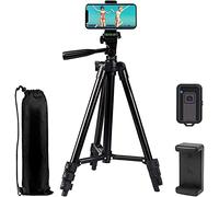 EVERESTA 42-inch 360 flexible smartphone and camera tripod, iPhone tripod stand with camera stand and Bluetooth remote shutter