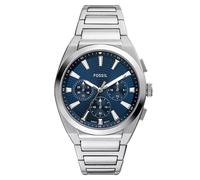 Everett Stainless Steel Blue Chronograph Mens Watch