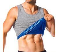 Everfion Sauna Vest for Men Waist Trainer,Sleeveless Sauna Suit Weight Loss,Sauna Shirt Compression Tank Top