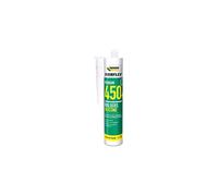 Everflex 450 Premium+ Builders Silicone Sealant - Suitable for Wood and All Windows Frames - White - 300 ml