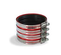 Everflow 15400CS 4" Heavy Duty, Husky Type, No-Hub Coupling with Colored Shield